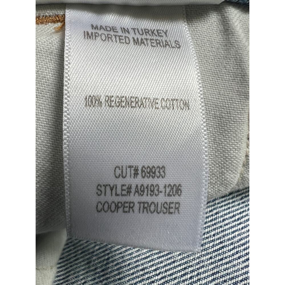 AGOLDE WOMENS 27 COOPER HIGH RISE STRAIGHT TROUSER JEANS COMMAND BLUE NEW - Picture 12 of 14